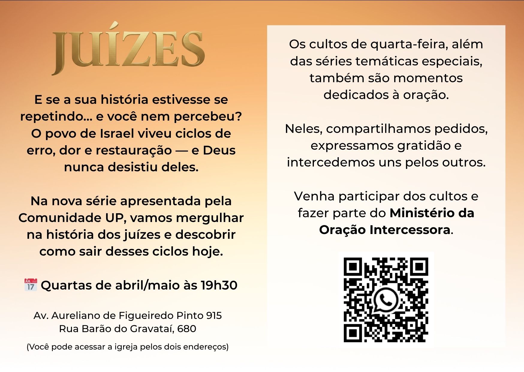 Série Juízes - verso